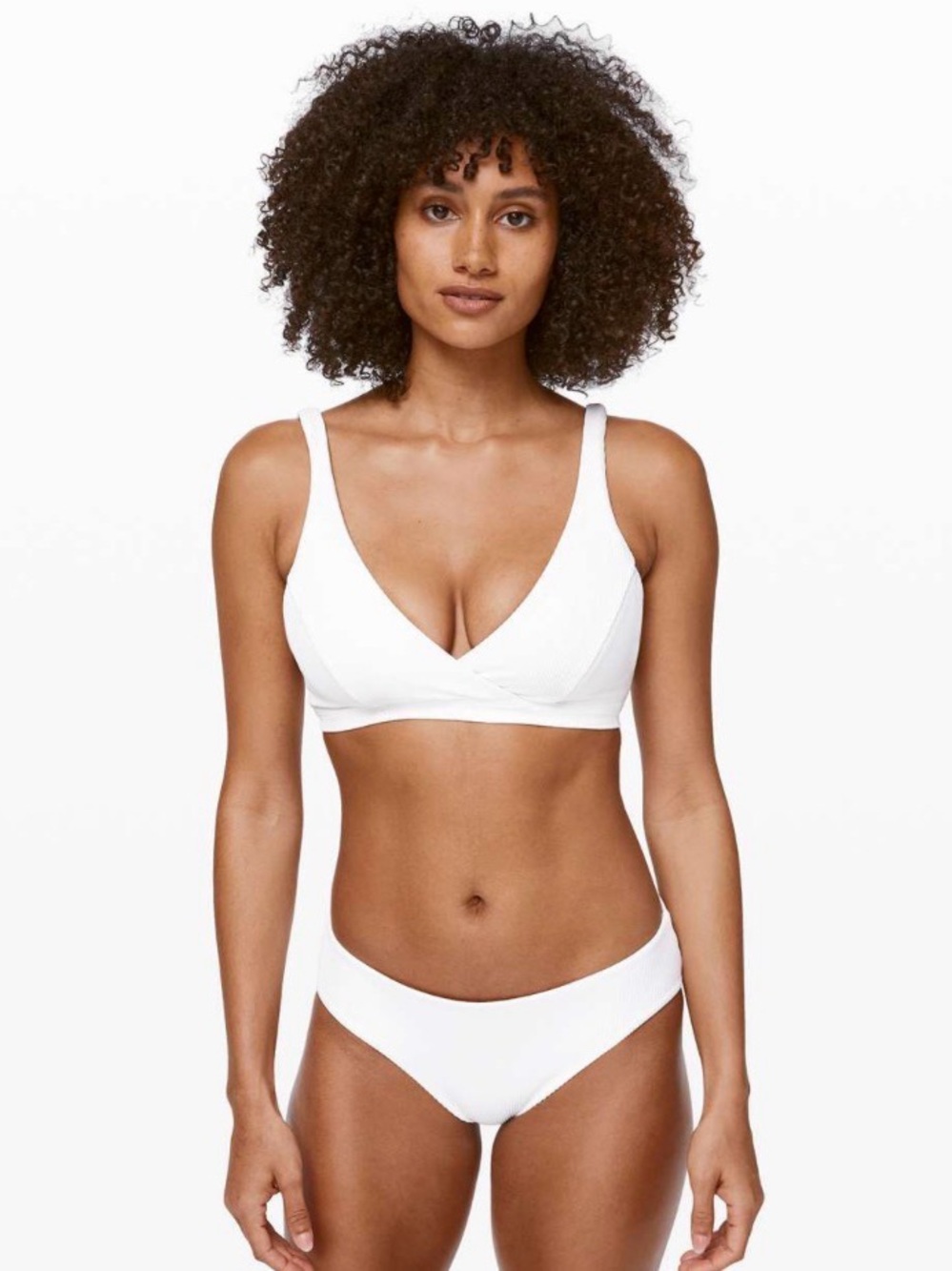 Lululemon Clear Waters Bikini Top in White Size 10 - Picture 4 of 7